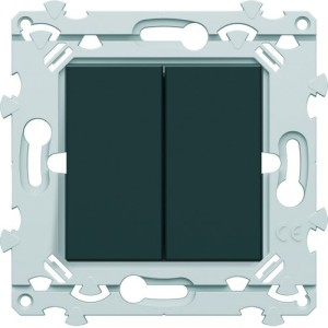 Double inter v&v anthracite - HAGER WE040A 