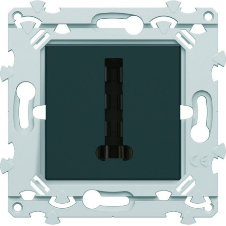 Prise T anthracite - HAGER WE200A 