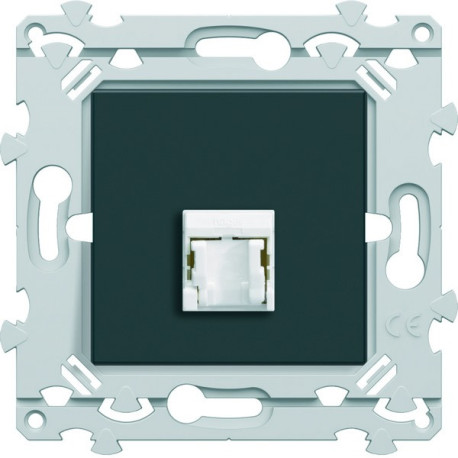 RJ45 CAT.6 UTP anthracite - HAGER WE225A 