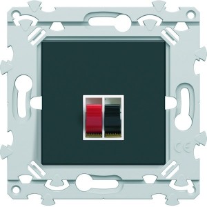 Prise HP simple anthracite - HAGER WE290A 