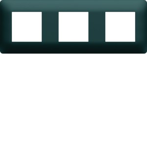 Plaque 3 postes essensya Anthracite - HAGER WE523 