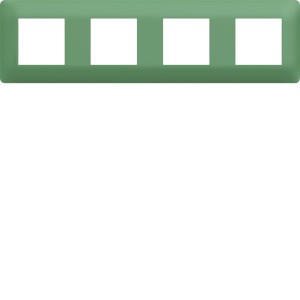 Plaque 4 postes essensya Botanic - HAGER WE544 