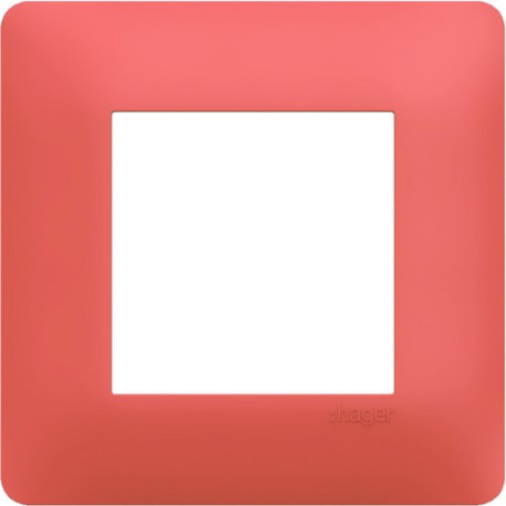 Plaque 1 poste essensya Coral - HAGER WE551 
