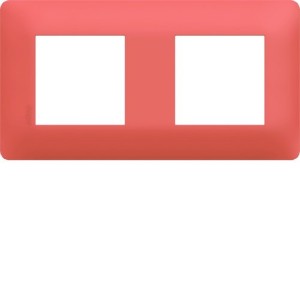 Plaque 2 postes essensya Coral - HAGER WE552 
