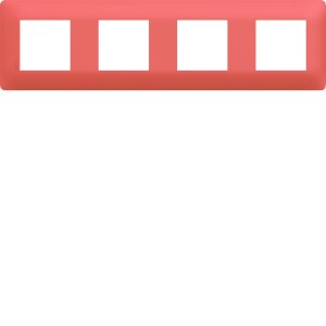 Plaque 4 postes essensya Coral - HAGER WE554 