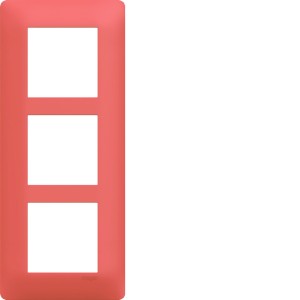 Plaque 3 postes essensya E57 Coral - HAGER WE557 