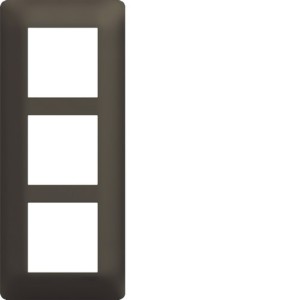 Plaque 3 postes essensya E57 Terra - HAGER WE577 