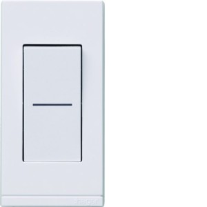 ateha interrupteur interBP étroit lumineux va-et-vient ou poussoir complet - HAGER WJC013B 