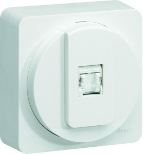 ateha prise RJ45 catégorie 6 FTP pour Grade 2 complet - HAGER WJC223B 