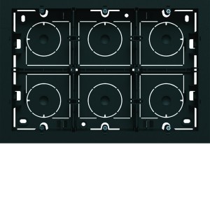 Boite saillie 16M night - APPAREILLAGE MURAL GALLERY HAGER WXA686N 