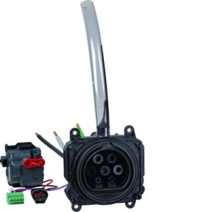 Witty pièce détachée -  prise M3T2S avec verrou 3P pour borne XEV1Rxx - HAGER XEVS205 