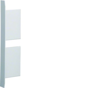 Embout pour BKIS épais 25mm 2 compartiments acier RAL 9016Pure - HAGER BKIS251306D9016 