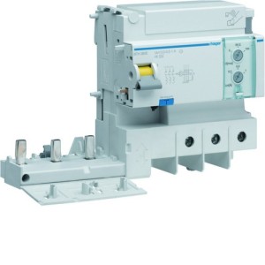 Bloc dif 3P 125A réglable AC - BLOCS DIFFERENTIELS  HAGER BTC380E 