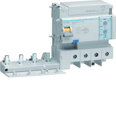Bloc dif 4P 125A réglable AC - BLOCS DIFFERENTIELS  HAGER BTC480E 
