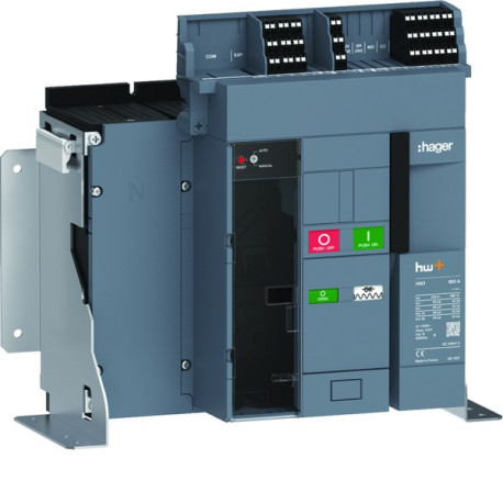 Disjoncteur Ouvert HW1 55kA 800A 4P Fixe pour TU sentinel Energy - HAGER HW1M408FE 