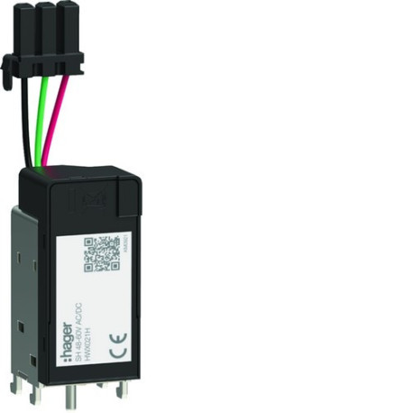 Bobine à émission 48-60V AC/DC (SH) - HAGER HWX021H 