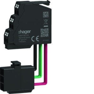 Connecteur d'auxiliaire type B 6/6 pour ENCT, Sentinel (pièce détachée) - HAGER HWY951HSA 