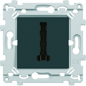 Prise T anthracite - HAGER WE200A 