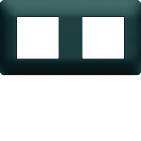 Plaque 2 postes essensya Anthracite - HAGER WE522 