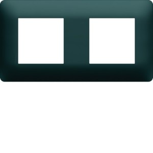 Plaque 2 postes essensya Anthracite - HAGER WE522 