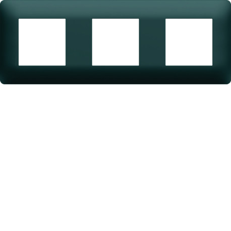 Plaque 3 postes essensya Anthracite - HAGER WE523 