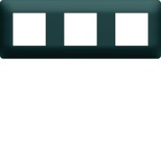 Plaque 3 postes essensya Anthracite - HAGER WE523 