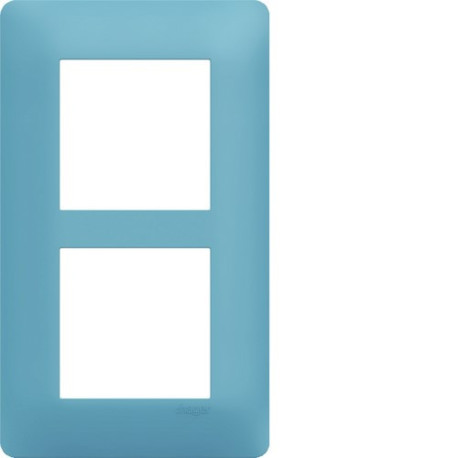 Plaque 2 postes essensya E57 Riviera - HAGER WE536 