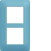 Plaque 2 postes essensya E57 Riviera - HAGER WE536 