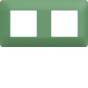 Plaque 2 postes essensya Botanic - HAGER WE542 