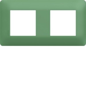 Plaque 2 postes essensya Botanic - HAGER WE542 