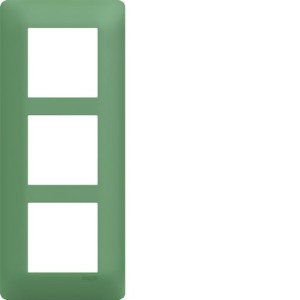 Plaque 3 postes essensya E57 Botanic - HAGER WE547 