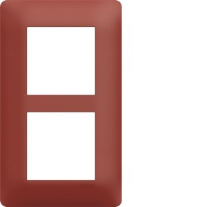 Plaque 2 postes essensya E57 Sierra - HAGER WE566 