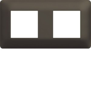 Plaque 2 postes essensya Terra - HAGER WE572 