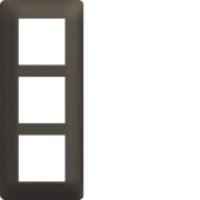 Plaque 3 postes essensya E57 Terra - HAGER WE577 