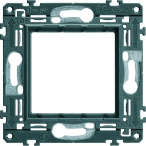 Support gallery 2 modules carton de 50 pour mécanismes gallery - HAGER WXA45050 