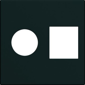 Enjoliveur prise TV+RJ45 gallery 2 modules night - HAGER WXD240N 