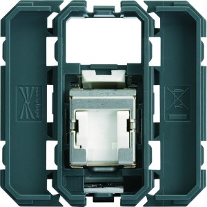 Prise RJ45 gallery cat.6A STP carton de 50 - HAGER WXF228B50 