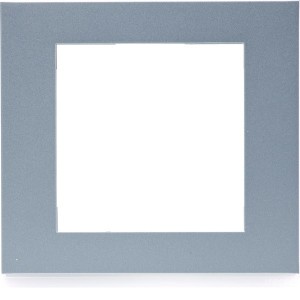 Plaque gallery plastique pour thermostat KNX WKT510 et WKT511 gallery  titane - HAGER WXP0109 