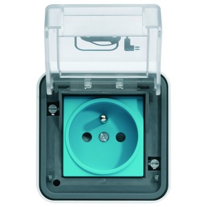 Witty IP55 3KW 2P+T M2+ sail. - COFFRET DISTRIBUTION BORNES CHARGE VE HAGER XEV080 