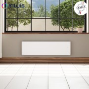 Radiateur électrique 1000W inertie fonte CHAMANE Nativ Plinthe connecté Blanc - INTUIS M198413