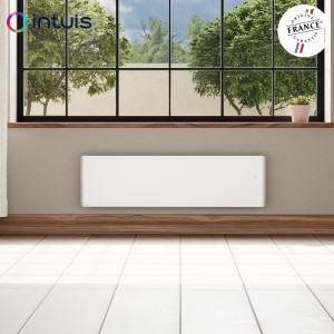 Radiateur électrique 1000W inertie fonte CHAMANE Nativ Plinthe connecté Blanc - INTUIS M198413