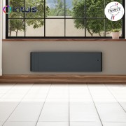 Radiateur électrique 1500W inertie fonte CHAMANE Nativ Plinthe connecté Gris Anthracite - INTUIS M198425