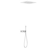 Kit douche robinet thermostatique encastré à 2 voies B‑system Chrome - TRES 30725208 