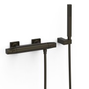 Robinet thermostatique mural Over‑wall pour douche Noir bronze - TRES 19016459KMB 