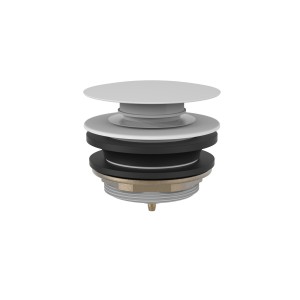 Bonde de vidage clic-clac pour baignoire 70 mm Blanc mat - TRES 13474010BM 