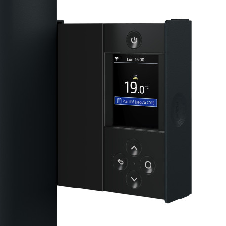 Radiateur chaleur douce BILBAO 4 connecté Vertical 1500W Gris Ardoise - THERMOR 494839