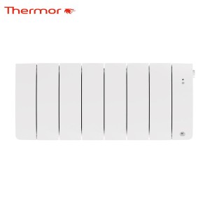 Radiateur chaleur douce BILBAO 4 connecté Bas 700W Blanc Brillant - THERMOR 494835