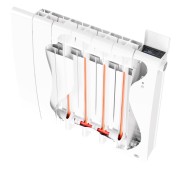 Radiateur chaleur douce BILBAO 4 connecté Bas 700W Blanc Brillant - THERMOR 494835
