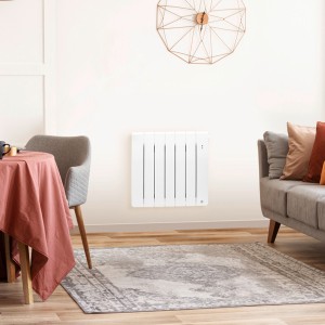 Radiateur chaleur douce BILBAO 4 connecté Horizontal 2000W Blanc Brillant - THERMOR 493826
