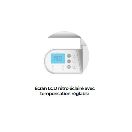 Sèche-serviette électrique 500W NAO 2 - INTUIS M191311